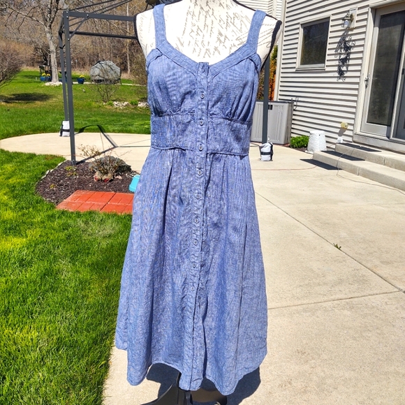Great Plains Linen Medium Jean Dress! - Picture 1 of 12